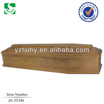 Qualified Italy style wholesale solid wooden crafted coffins